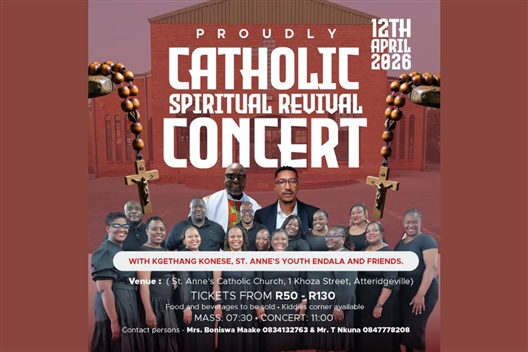 Proudly Catholic Revival Concert with Kgethang Konese